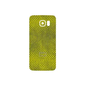 MAHOOT Yellow Snake Skin Cover Sticker for Samsung Galaxy S6