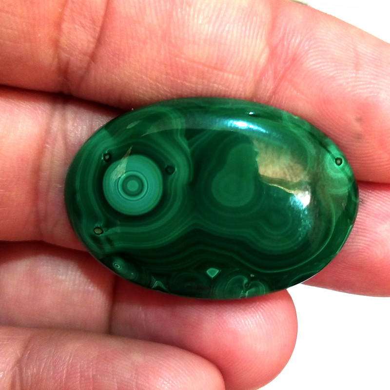 سنگ مالاکیت مدل بیضی