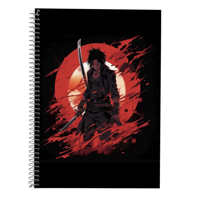 دفتر زبان 50 برگ مدوپد مدل سه خط طرح Naroto کد DF11159