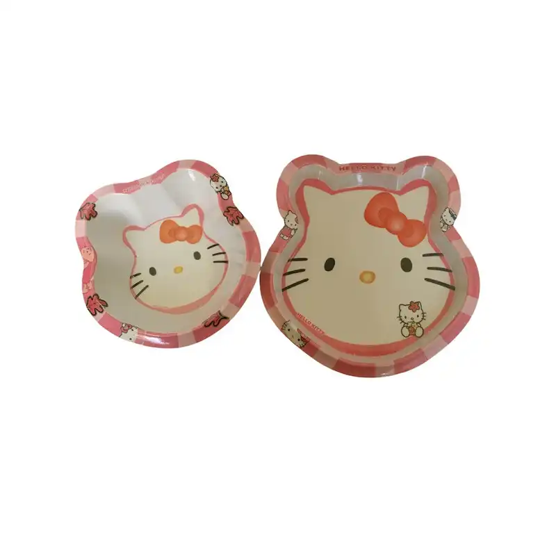 سرویس غذا خوری 4 پارچه کودک طرح کیتی کد Rbay004