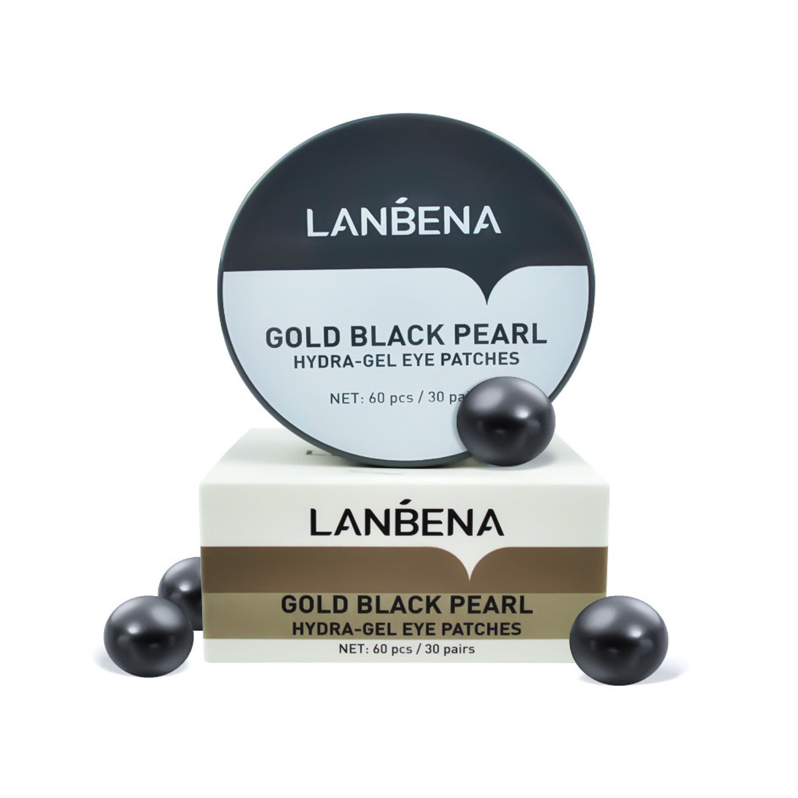 ماسک زیر چشم لنبنا مدل Gold Black Pearl وزن 90 گرم بسته 60 عددی  -  - 3