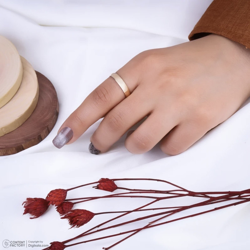 انگشتر طلا کم اجرت 18 عیار زنانه ناریا مدل حلقه بیوتی
