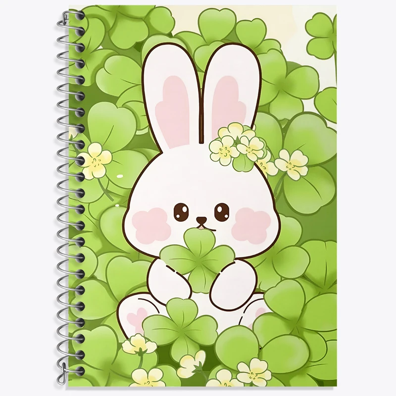 دفتر زبان 50 برگ خندالو مدل دو خط طرح خرگوش کیوت کد N5805