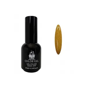 لاک ژل اکلیلی ناخن لوسی مدل UV شماره 021 رنگ زرد