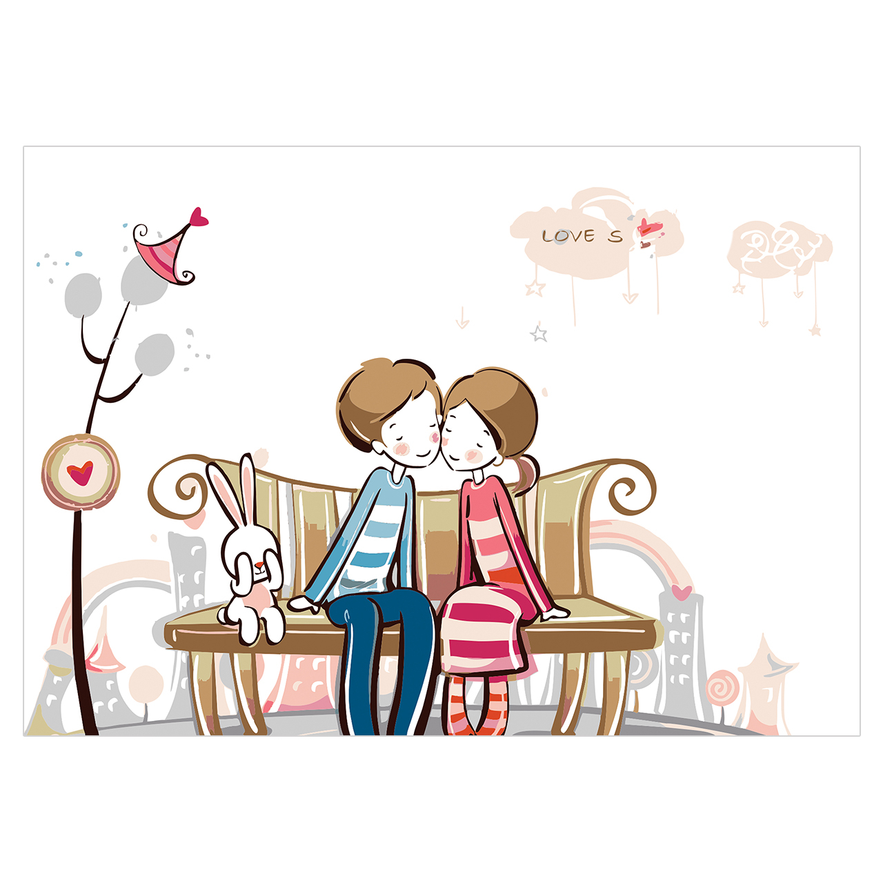 کارت پستال گیلدا مدل عاشقانه کد C-1017