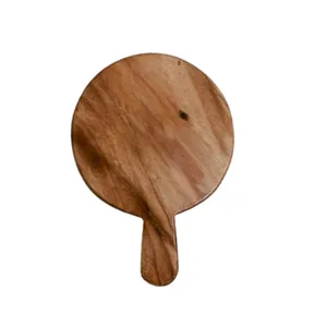 تخته سرو چوبی مدل مینی پیتزا طرح دسته دار کد ۱۵