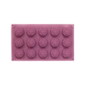 قالب دسر مدل سیلیکونی طرح رز