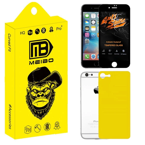 محافظ صفحه نمایش میبو مدل Carbon Antistatic مناسب برای گوشی موبایل اپل iPhone 6 / 6s به همراه محافظ پشت گوشی