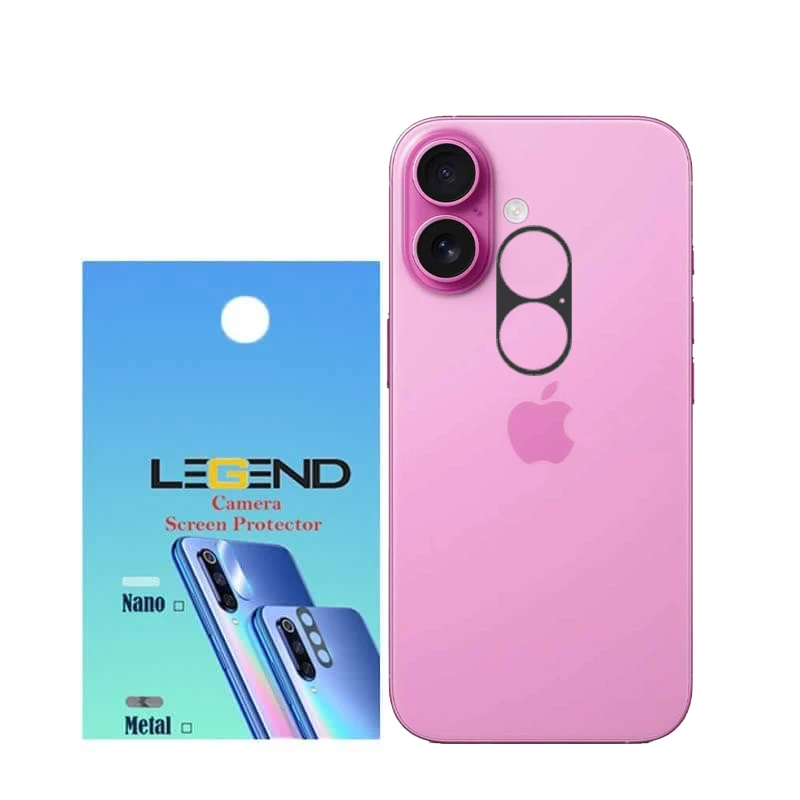 محافظ لنز دوربین لجند مدل قابدار مناسب برای گوشی موبایل اپل iPhone 16