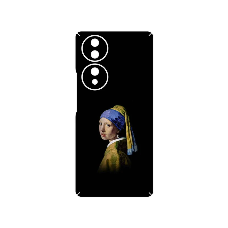 برچسب پوششی ماهوت مدل Girl with a Pearl Earring of Vermeer مناسب برای گوشی موبایل آنر 70