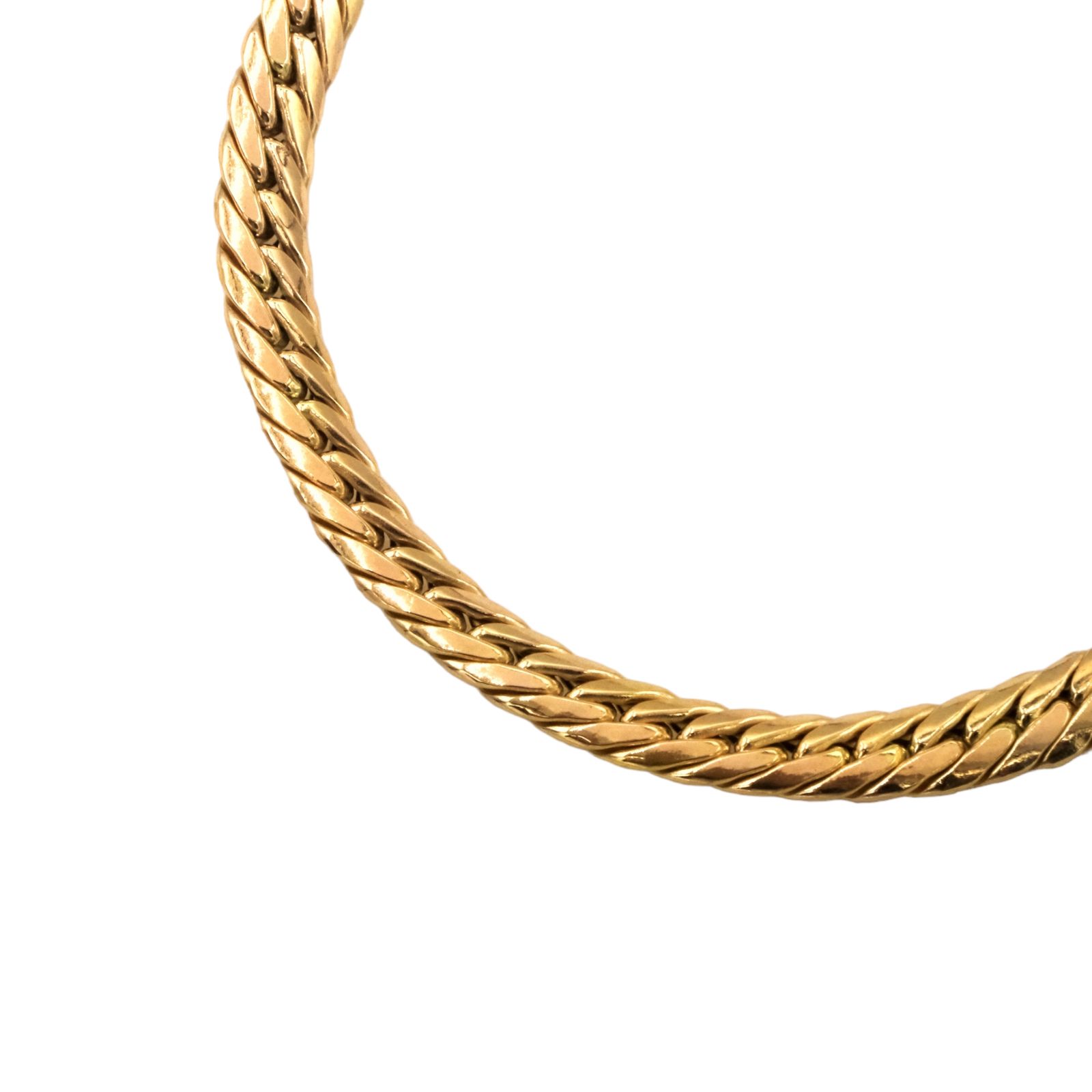 دستبند طلا 18 عیار زنانه مدل حصیری -  - 2