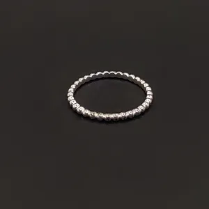 انگشتر نقره زنانه مدل مینیمال کد 893