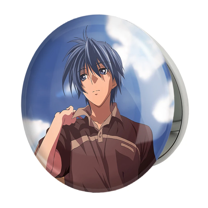 آینه جیبی خندالو طرح یوشینو انیمه کلند Clenned مدل تاشو کد 22409 