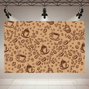 تابلو بوم طرح مخمل قهوه مدل دانه کد AR303851