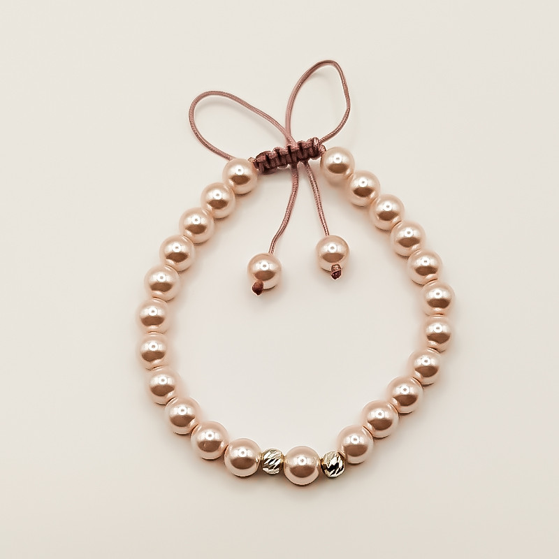 دستبند نقره مدل نارگل