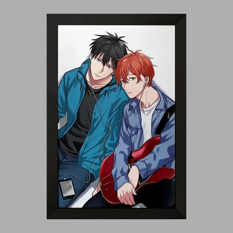 تابلو خندالو مدل مافویو و ریتسوکا انیمه گیون Given  کد 13095