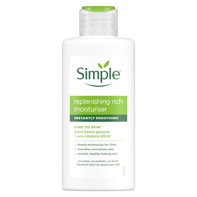 کرم مرطوب کننده صورت سیمپل مدل   Kind To Skin Replenishing Rich مناسب برای انواع پوست حجم ۱۲۵ میلی لیتر