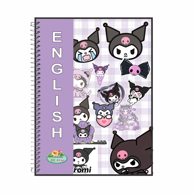 دفتر زبان 60 برگ گلبرگ مدل کرومی کد 2567