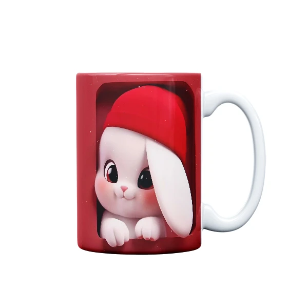 ماگ مدل عروسکی طرح خرگوش کد 500