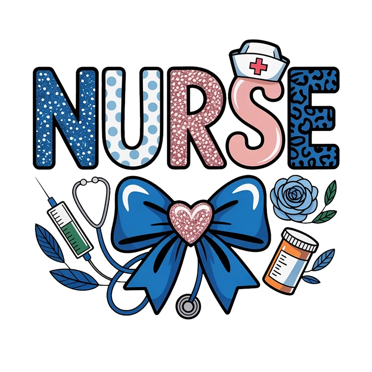 استیکر پارچه و لباس پاد آفرین مدل کارتونی پرستار کد S2888