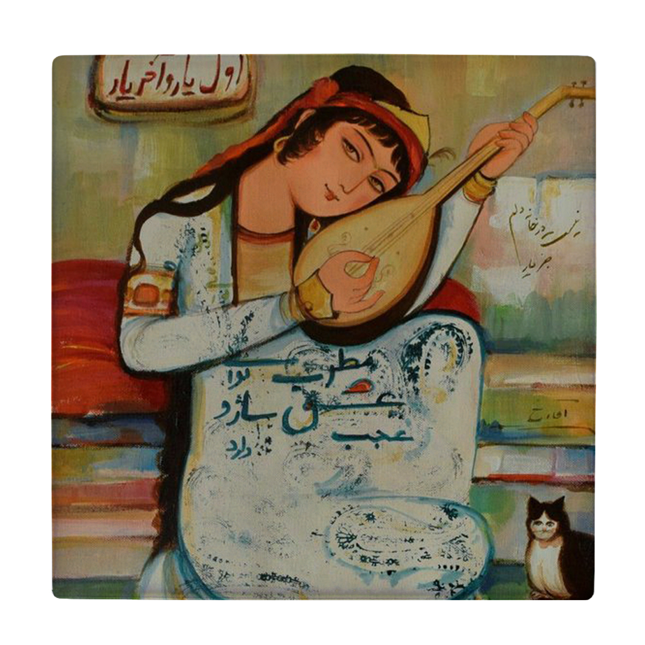 کاشی کارنیلا طرح خاتون عودنواز کد wkk5189