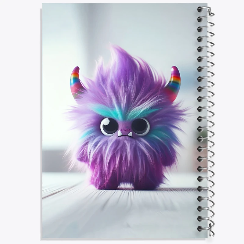 دفتر شطرنجی 50 برگ خندالو طرح هیولای بامزه کد F5704