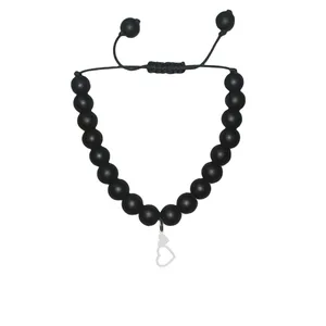 دستبند نقره هایکا طرح قلب مدل n.ha 912