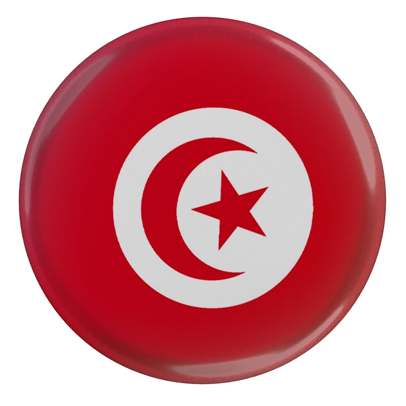 مگنت طرح پرچم کشور تونس مدل S12404 