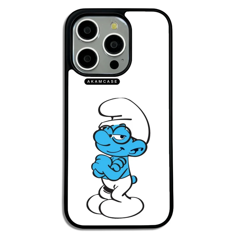 کاور آکام مدل AMC-WA15PRO-SMURFS-26 مناسب برای گوشی موبایل اپل iPhone 15 Pro