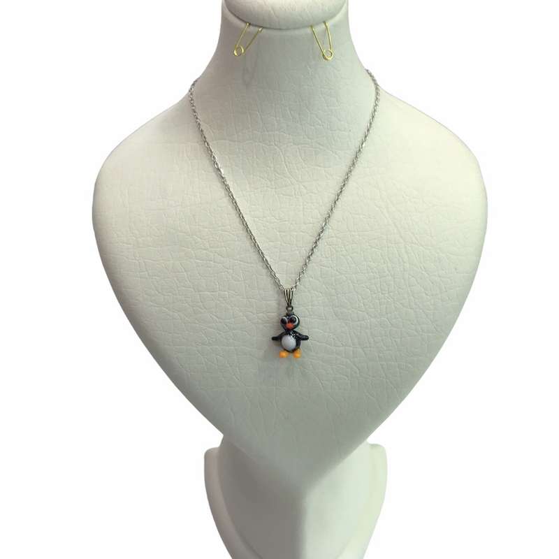 گردنبند دخترانه مدل پنگوئن گردنبند دخترانه مدل پنگوئن