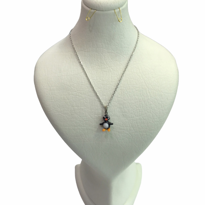 گردنبند دخترانه مدل پنگوئن گردنبند دخترانه مدل پنگوئن