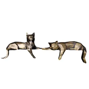 مجسمه طرح گربه مجموعه 2 عددی