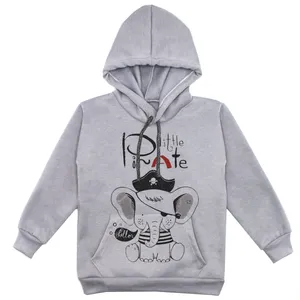 هودی پسرانه مدل فیل F148 رنگ طوسی