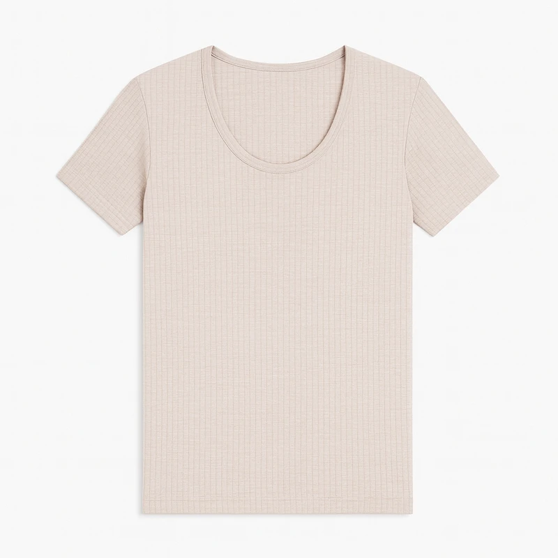 زیرپوش آستین‌دار یقه گرد مردانه آریان نخ باف مدل 1215