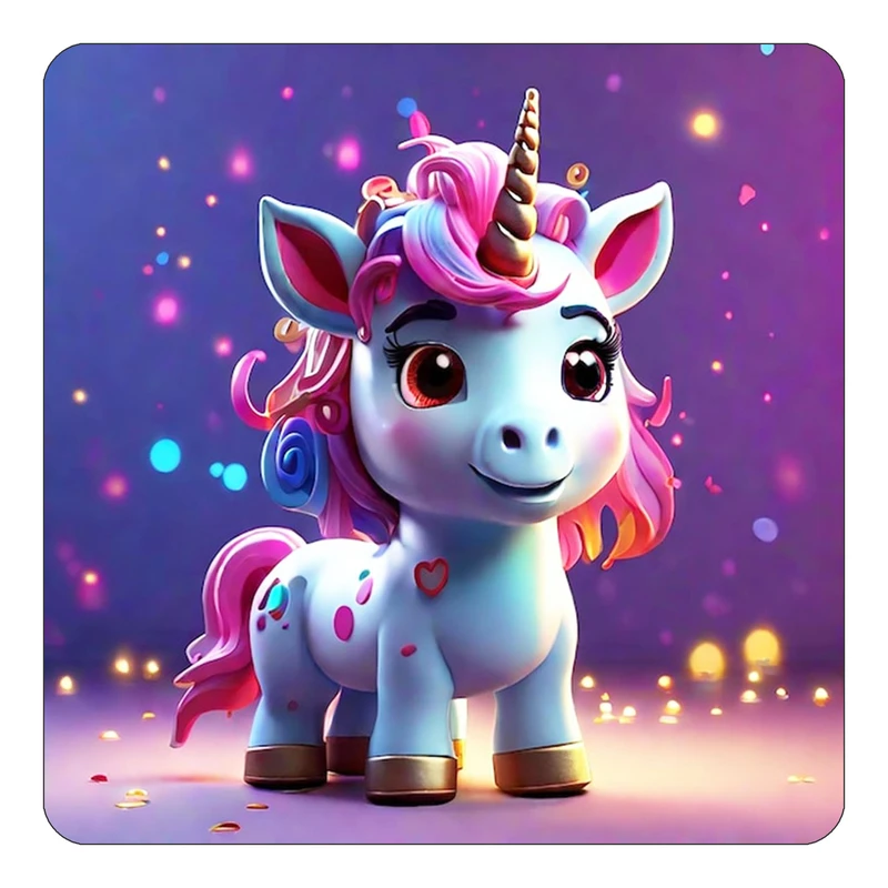 مگنت کاکتی طرح اسب تک شاخ و یونیکورن مدل mp30764