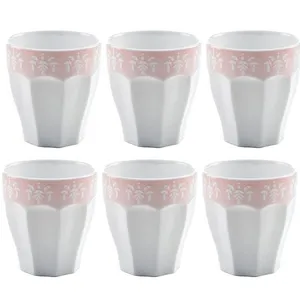 لیوان چینی زرین ایران مدل عاریسا بسته 6 عددی