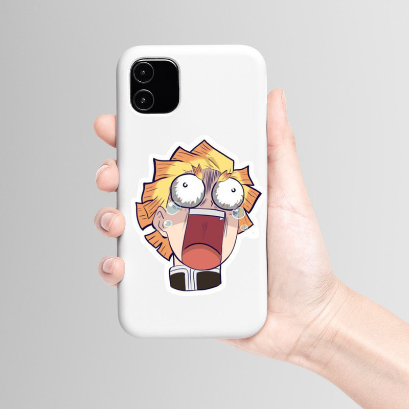 استیکر لپ تاپ و موبایل بووم طرح انیمه شیطان کش مدل زنیتسو ترسو کد mm24