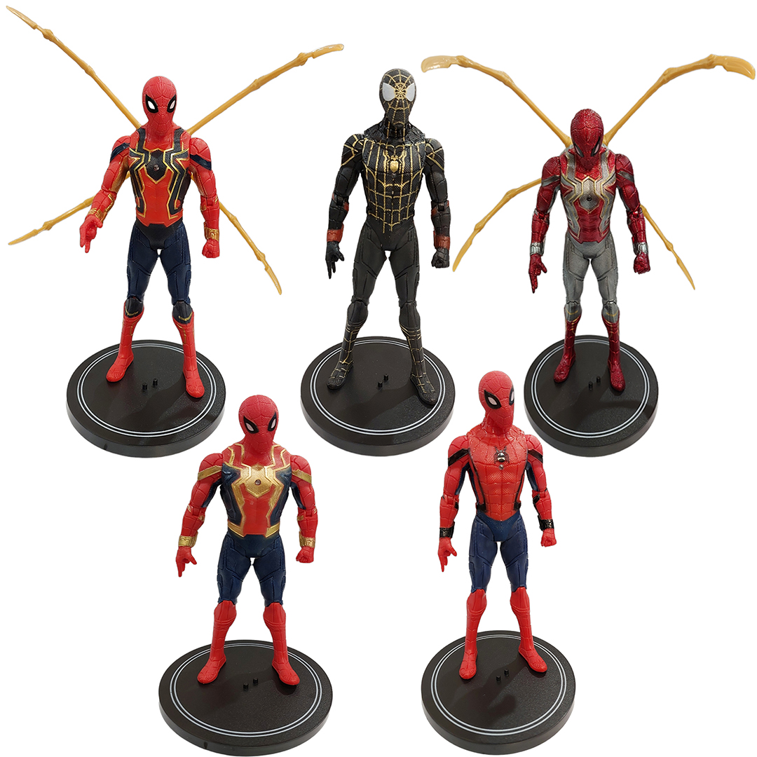 اکشن فیگور مدل spiderman مجموعه 5 عددی