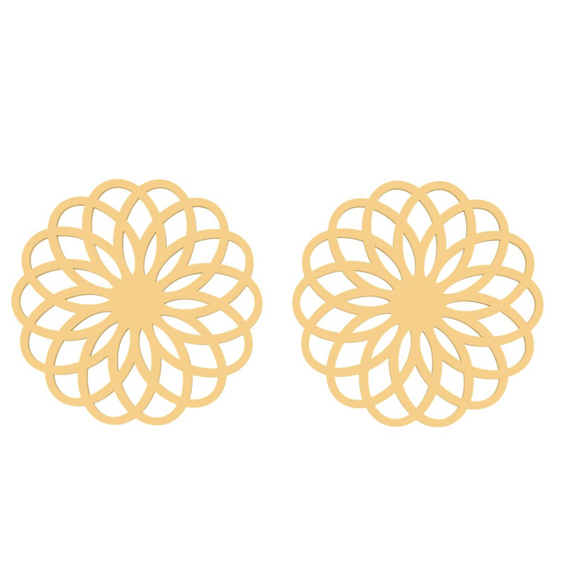 نیم ست طلا 18 عیار زنانه مدل اسلیمی