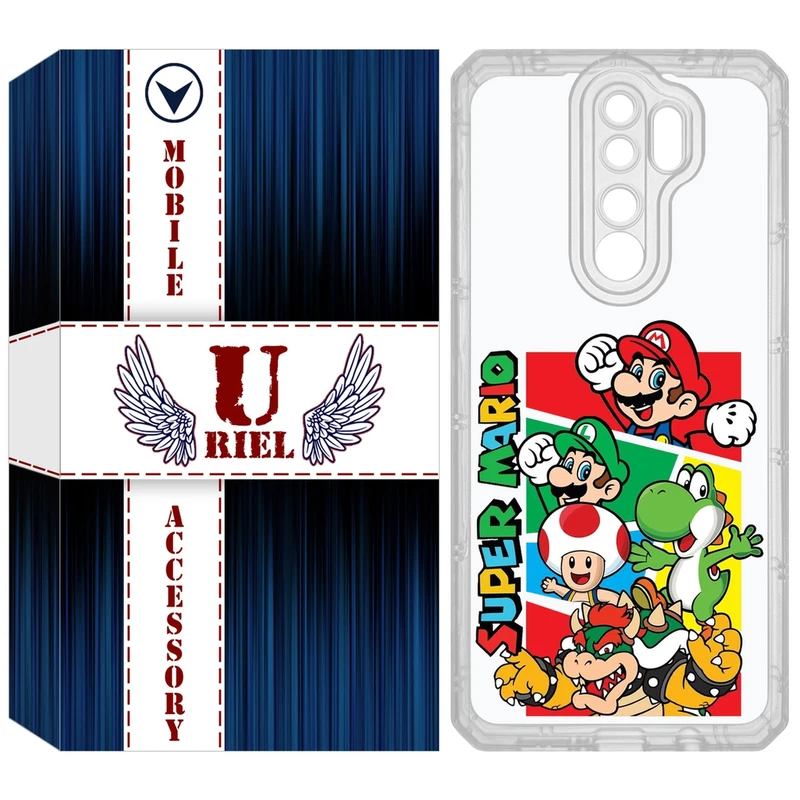 کاور یوریل مدل Clear کد 76 طرح ماریو مناسب برای گوشی موبایل شیائومی Redmi Note 8 Pro