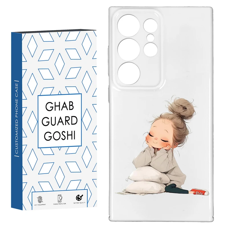 کاور قاب گارد گوشی طرح فانتزی دختر ملوس کد HARD-011 مناسب برای گوشی موبایل سامسونگ GALAXY S23 ULTRA