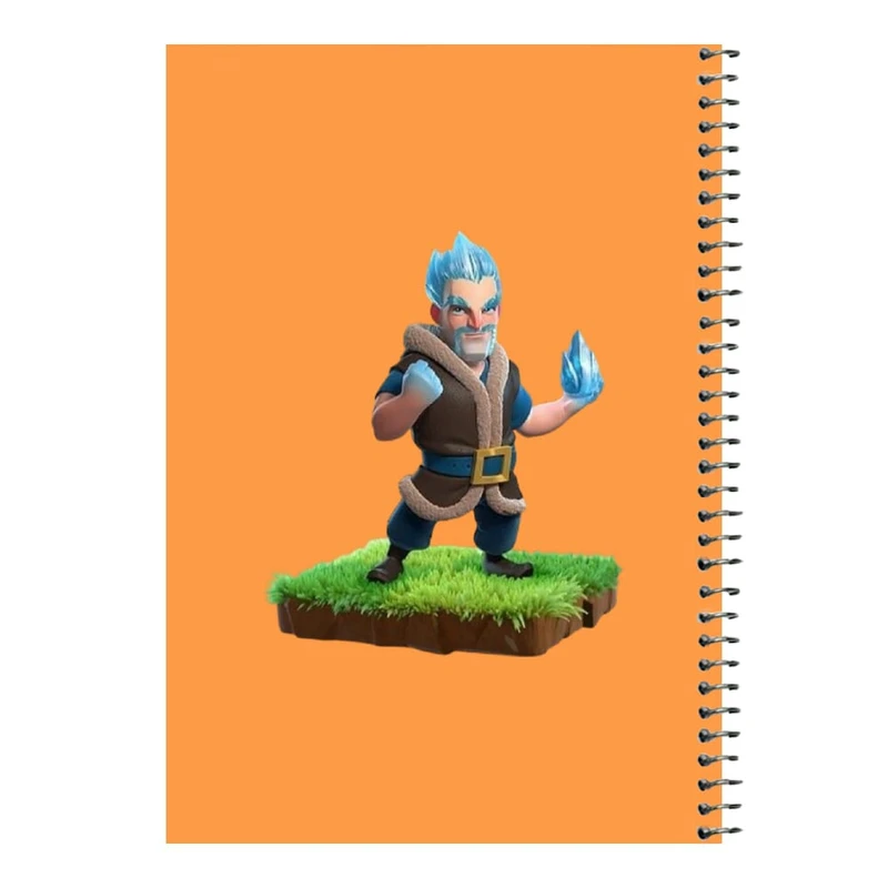 دفتر مشق 80 برگ اس جی مدل کلش رویال کد 15