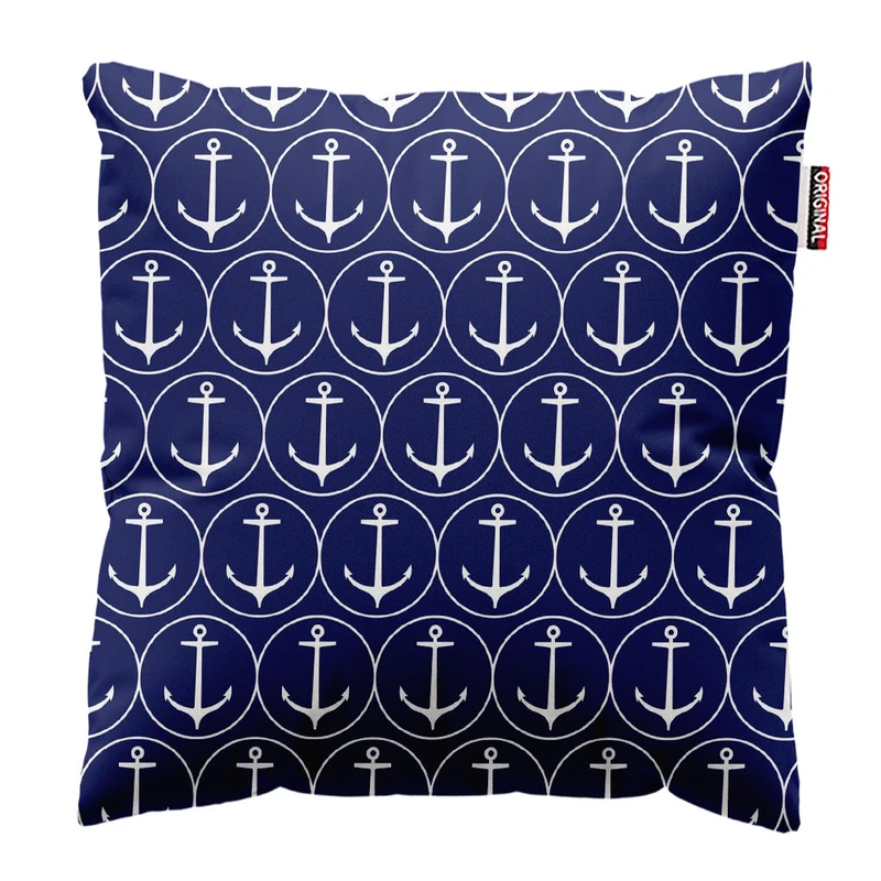  کوسن پاد آفرین طرح لنگر کد 1327 سایز 30*30 سانتی متر