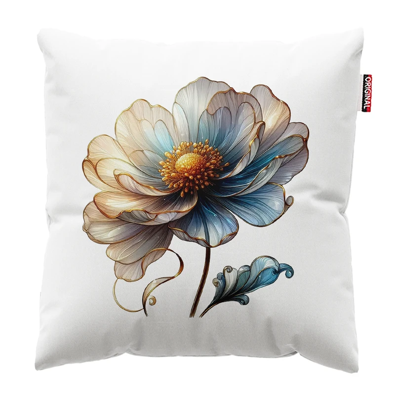 کوسن پاد آفرین مدل کلاسیک طرح گل کد PK402373 سایز 40*40 سانتی متر