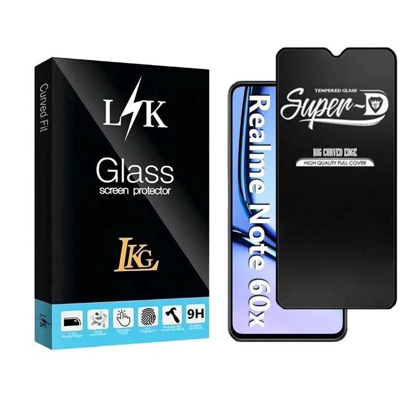 محافظ صفحه نمایش شیشه ای ال کا جی مدل SupD-Lk مناسب برای گوشی موبایل ریلمی Note 60X