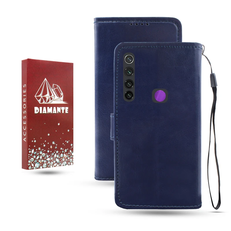 کیف کلاسوری دیامانته مدل Kif_Rd مناسب برای گوشی موبایل شیائومی Redmi Note 8 به همراه بند آویز