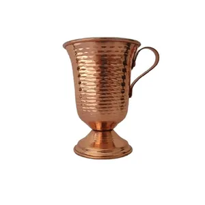 لیوان مسی مدل پایه دار