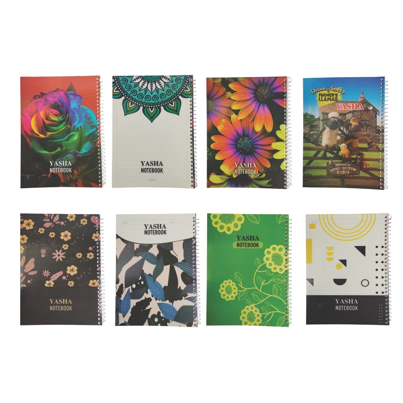 دفتر مشق 50 برگ طرح کلاسیک بسته  8 عددی