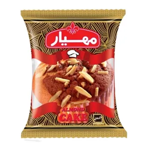کیک دو رنگ خلالی مهیار - 55 گرم بسته 24 عددی