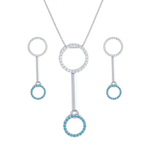 نیم ست نقره زنانه گالری درسان مدل رازان کد DS402